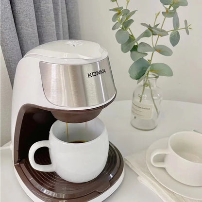 KONKA Drip Coffee Maker - 10-Cup, Auto Shut-Off, Reusable Filter, Compact, Ideal for Home & Office, Brews Fresh Coffee KCF-CS2