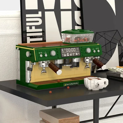 Coffee Maker Model Building Blocks Toys Diverse Coffee Machine Designs Kids Pretend Play Store Tool Collectibles and Decorative
