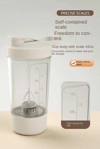 New Portable Electric Shaker Bottle USB Rechargeable Blender Multipurpose Mixer Cups for Fitness Workout  Automatic Mixing Cup