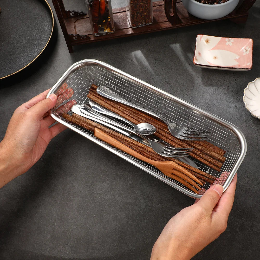 Cutlery Holder Chopstick Holder Tableware Rack Cutlery Drain Basket Tableware Drying Storage Rack Kitchen Disinfection Cabinet