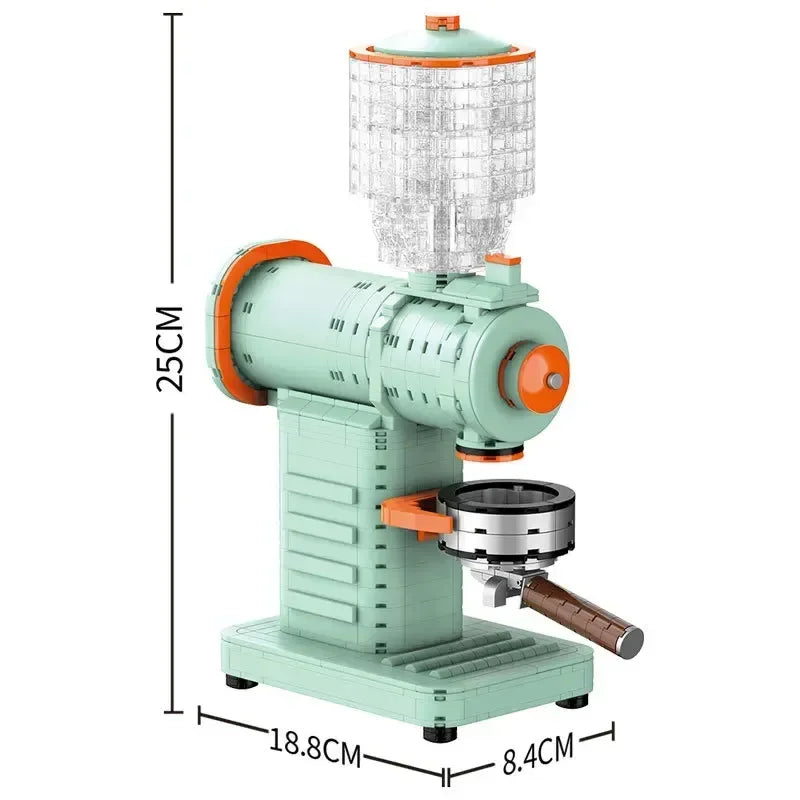 Coffee Maker Model Building Blocks Toys Diverse Coffee Machine Designs Kids Pretend Play Store Tool Collectibles and Decorative
