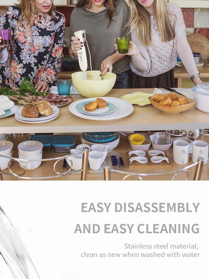 400W Powerful Motor Handheld Blender, Electric Mixer for Kitchen, Portable Blender for Smoothies, Food & Drink Preparation
