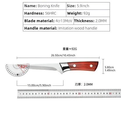 Hand-Forged Boning Knife Butchers' Knife Professional Cleaver Slicing Knife Household Cutting Knife Meat Cutter