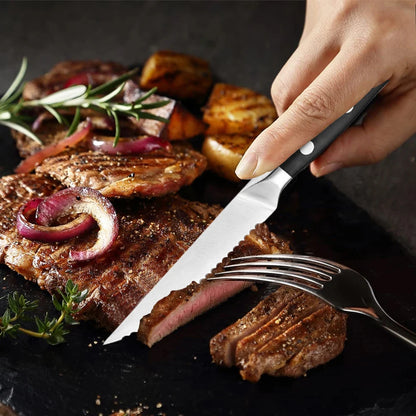 Steak knife set Cutlery 1/3/6 full edge stainless steel sharp serrated table knife Kitchen knife for meat bread kitchen knife