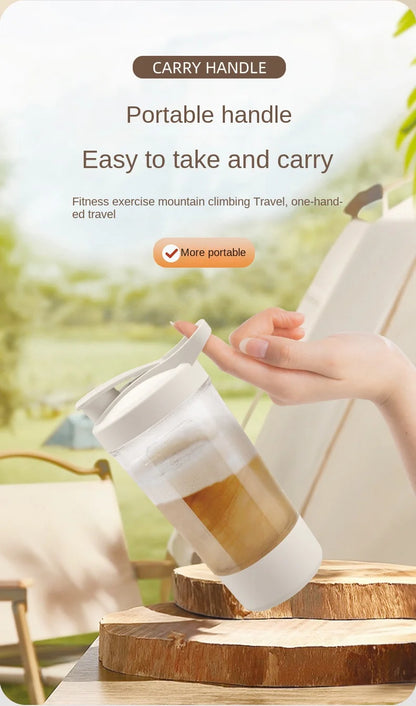 New Portable Electric Shaker Bottle USB Rechargeable Blender Multipurpose Mixer Cups for Fitness Workout  Automatic Mixing Cup
