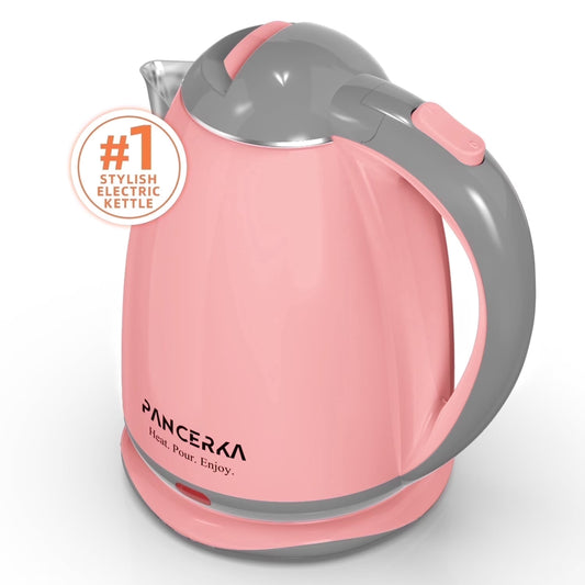 Electric Kettle, 1.8L Tea Kettle for Coffee or Tea, Fast Boiling, Auto Shut-Off, Pink