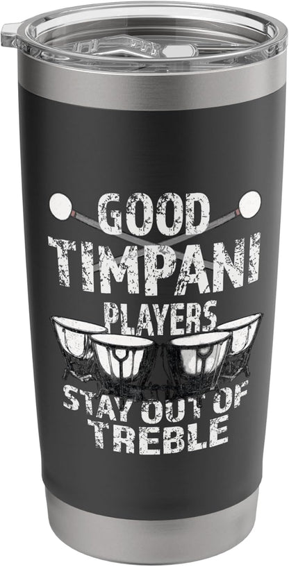 Timpani Kettle Drum Percussion Section Out Treble Timpanist Stainless Steel Insulated Tumbler