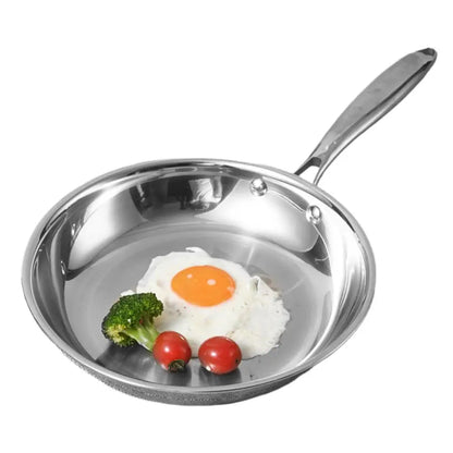 Stainless Steel Pans Oven-Safe Frying Pans Cooking Pans Deep Frying Pans Non-Coated Non-Stick Cookware Household Kitchen Pots