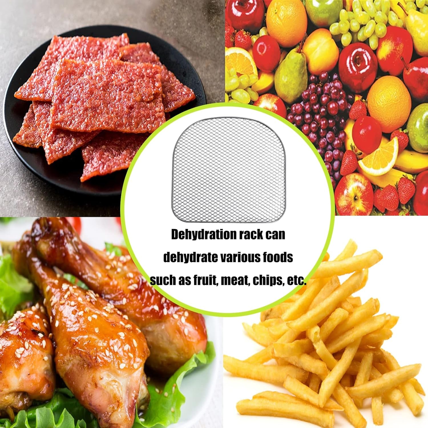 Dehydrator Racks Compatible with 6Qt Chefman Caynel and Power Air Fryer Oven