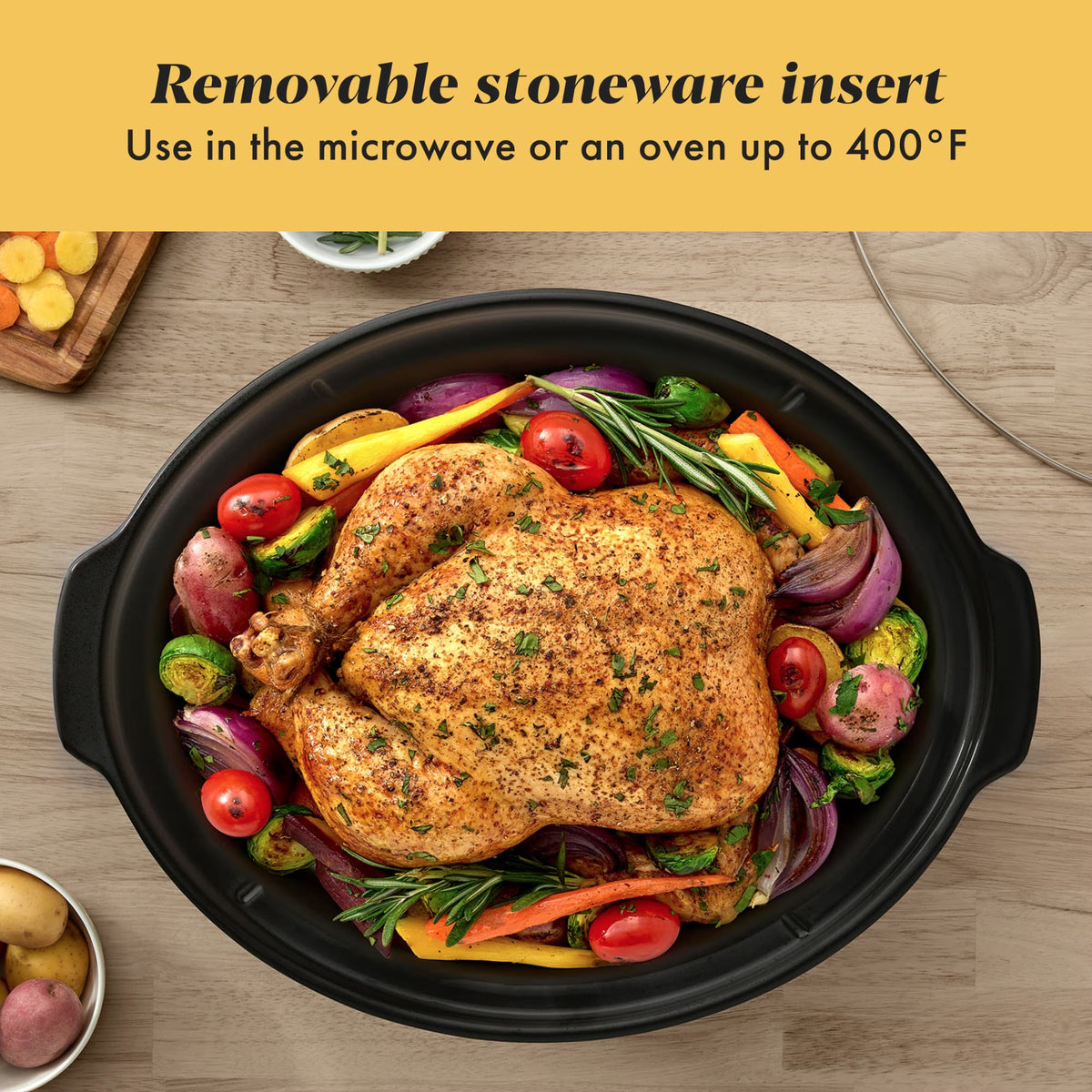 Crockpot 7-Quart Slow Cooker, Manual, Stainless Steel