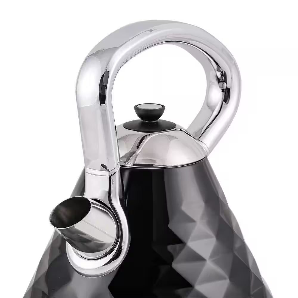 Cleo Collection 7.1-Cup Black Electric Kettle with Boil-Dry Protection and Auto Shut-Off